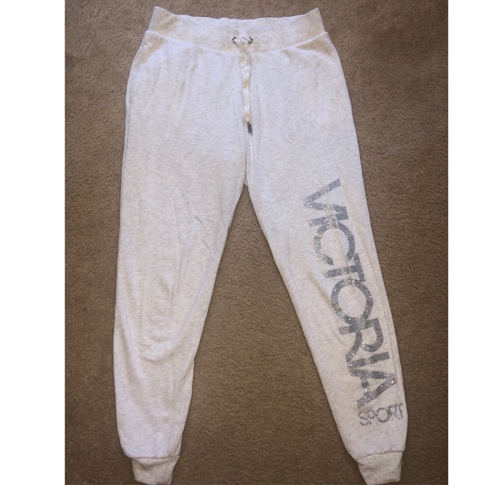 White Victoria Secret Sport sweatpants